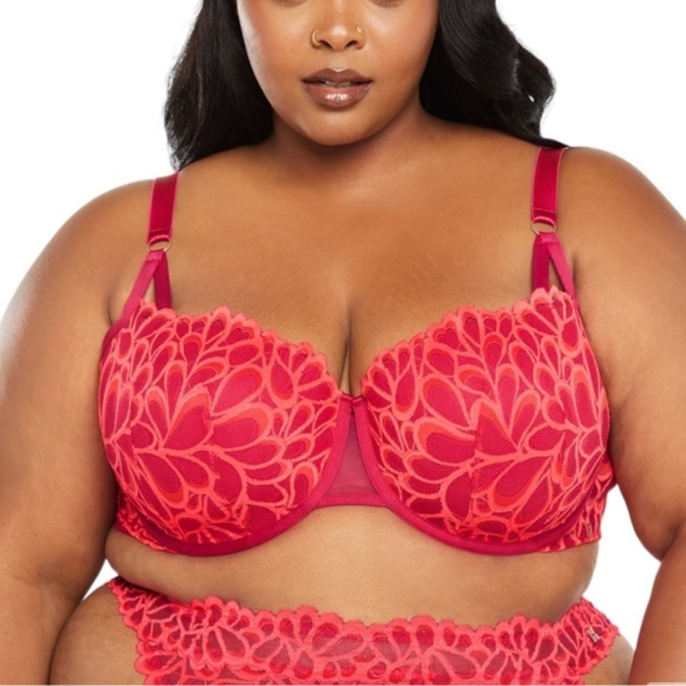 NEW Savage X Fenty Savage Not Sorry Lightly Lined Lace Balconette Bra 40DD